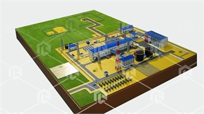 Макет «Установка комплексной подготовки нефти и газа»