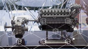 Учебный макет "Среднеоборотный дизельный двигатель с газотурбонаддувом на примере 16ЧН26 (Д49) или Д500"